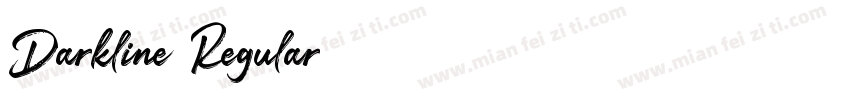 Darkline Regular字体转换